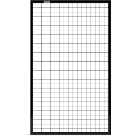 Global Industrial Machine Wire Guard Panel, 3'W, Black 800484BK